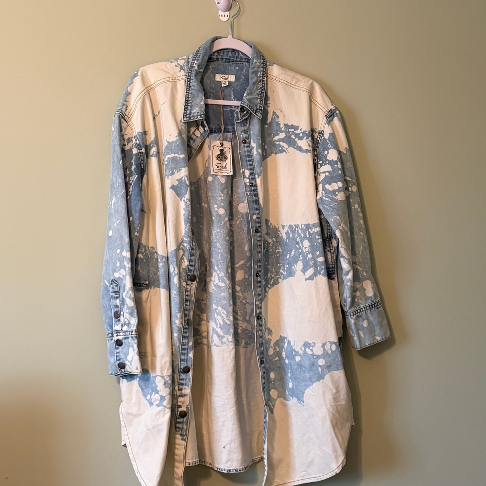 Easel Tie Dyed Denim Dress